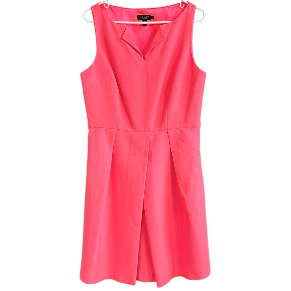 EUC Ted Baker Fit & Flare Dress Pink Size 12